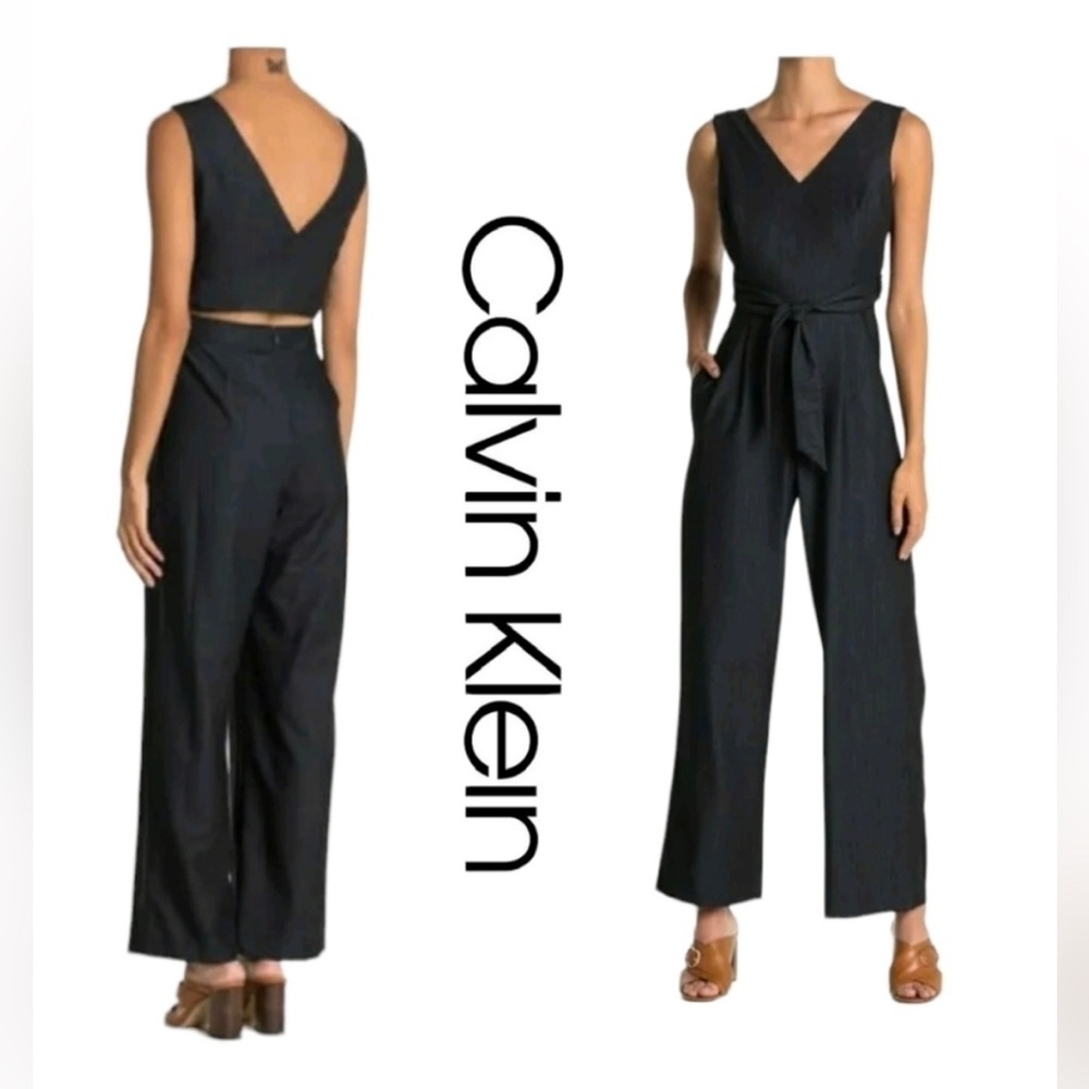 Black Calvin Klein jumpsuit size 8